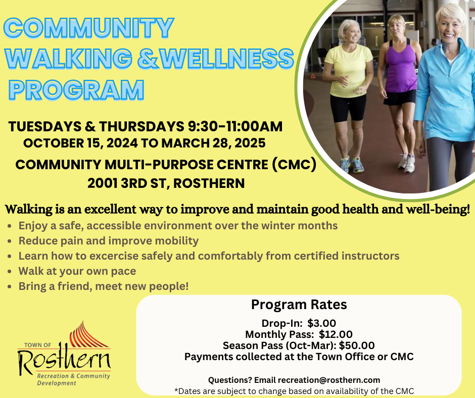 Community Walking & Wellness Program - Rosthern, SK
