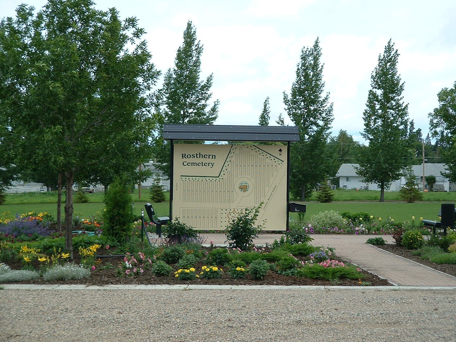 Rosthern Cemetery Sign